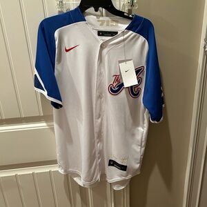 Genuine Merchandise White and Blue Jersey